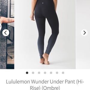Lululemon Athletica Ombre Gray Leggings